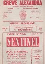 Crewe Alexandra v Southport 13-Jan-1962