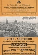 Oxford United v Southport 21-Nov-1964