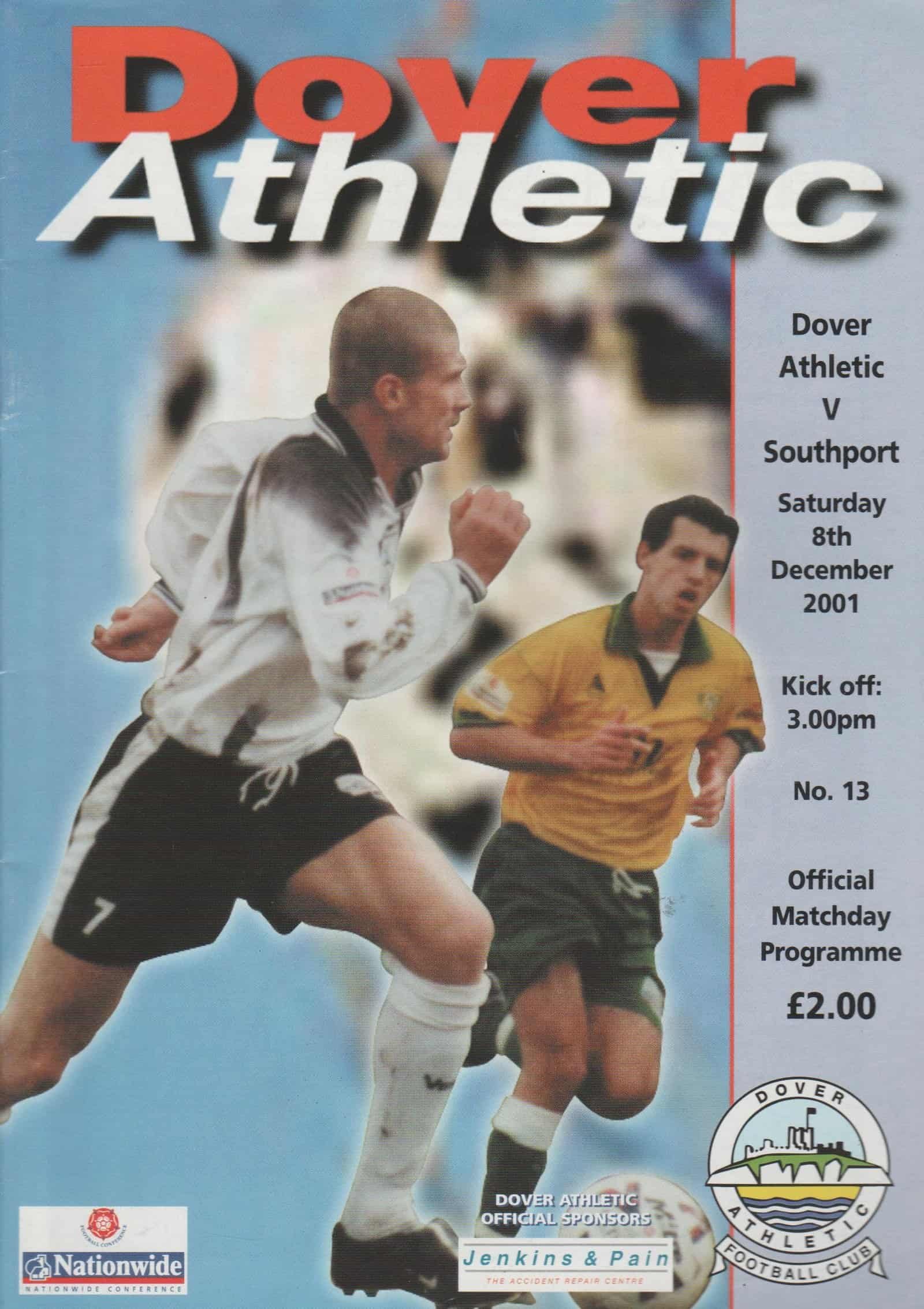 Dover Athletic v Southport 08-Dec-2001
