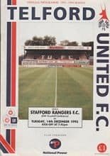 Telford United v Stafford Rangers 14-Dec-1993