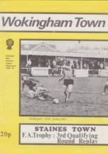 Wokingham Town v Staines Town 04-Jan-1982