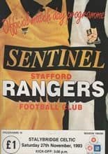 Stafford Rangers v Stalybridge Celtic 27-Nov-1993