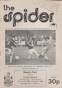 Queens Park v Stenhousemuir 29-Jan-1983