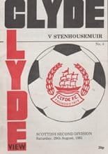 Clyde v Stenhousemuir 29-Aug-1981