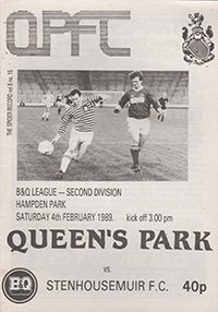 Queens Park v Stenhousemuir 04-Feb-1989