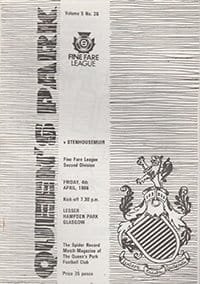 Queens Park v Stenhousemuir 04-Apr-1986