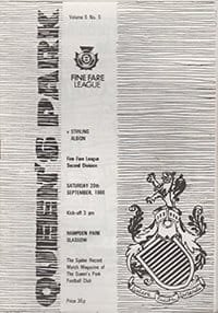 Queens Park v Stirling Albion 20-Sep-1986