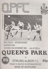 Queens Park v Stirling Albion 26-Nov-1988