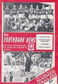 Stirling Albion v St Mirren 28-Aug-1993