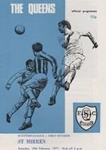 Queen of the South v St Mirren 19-Feb-1977