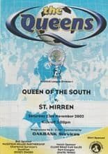 Queen of the South v St Mirren 23-Nov-2002