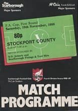 Scarborough v Stockport County 19-Nov-1988