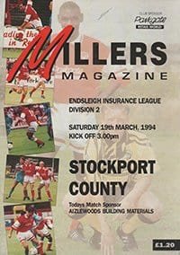Rotherham United v Stockport County 19-Mar-1994