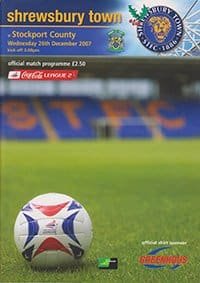 Shrewsbury Town v Stockport County 26-Dec-2007
