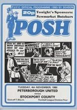 Peterborough United v Stockport County 04-Nov-1980