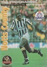 Notts County v Stockport County 12-Sep-1995