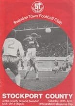 Swindon Town v Stockport County 30-Apr-1983