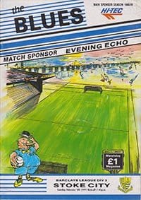 Southend United v Stoke City 05-Feb-1991