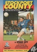 Stockport County v Stoke City 10-May-1992