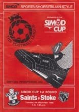 Southampton v Stoke City 08-Nov-1988