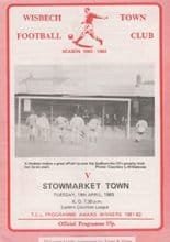Wisbech Town v Stowmarket Town 19-Apr-1983