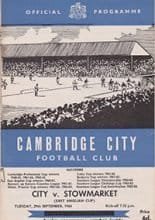 Cambridge City v Stowmarket 29-Sep-1964