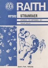 Raith Rovers v Stranraer 17-Sep-1977