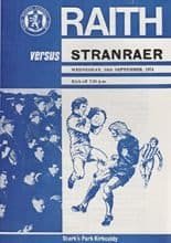 Raith Rovers v Stranraer 18-Sep-1974