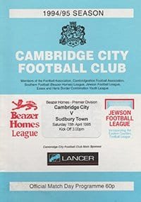 Cambridge City v Sudbury Town 15-Apr-1995
