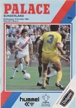Crystal Palace v Sunderland 10-Oct-1984