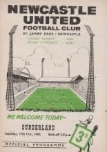 Newcastle United v Sunderland  13-Oct-1962