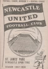Newcastle United v Sunderland  01-Feb-1958