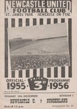 Newcastle United v Sunderland  27-Dec-1955