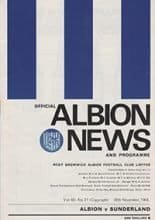 West Bromwich Albion v Sunderland 30-Nov-1968