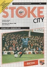 Stoke City v Sunderland 31-Mar-1984
