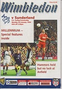 Wimbledon v Sunderland 03-Jan-2000