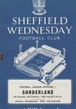 Sheffield Wednesday v Sunderland 05-Oct-1968