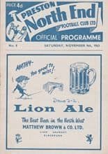 Preston North End v Sunderland 09-Nov-1963