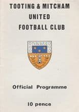 Tooting & Mitcham United v Sutton United 05-Nov-1977