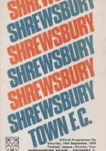 Shrewsbury Town v Swansea City 14-Sep-1974