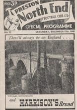 Preston North End v Swansea Town 17-Dec-1949