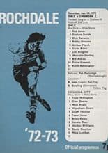 Rochdale v Swansea City 20-Jan-1973