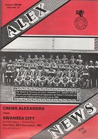 Crewe Alexandra v Swansea City 26-Dec-1987