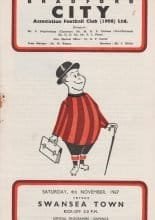Bradford City v Swansea Town 04-Nov-1967