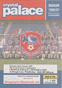 Crystal Palace Reserves v Swansea City Reserves 23-Jan-1997