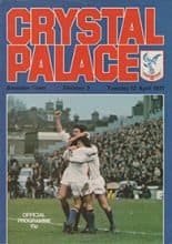 Crystal Palace v Swindon Town 12-Apr-1977