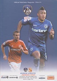 Oldham Athletic v Swindon Town 15-Dec-2012