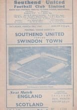 Southend United v Swindon Town 19-Mar-1960