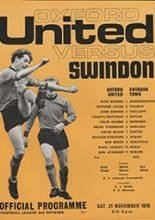 Oxford United v Swindon Town 21-Nov-1970