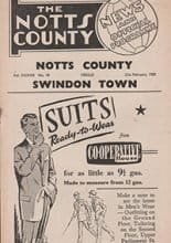 Notts County v Swindon Town 21-Feb-1959